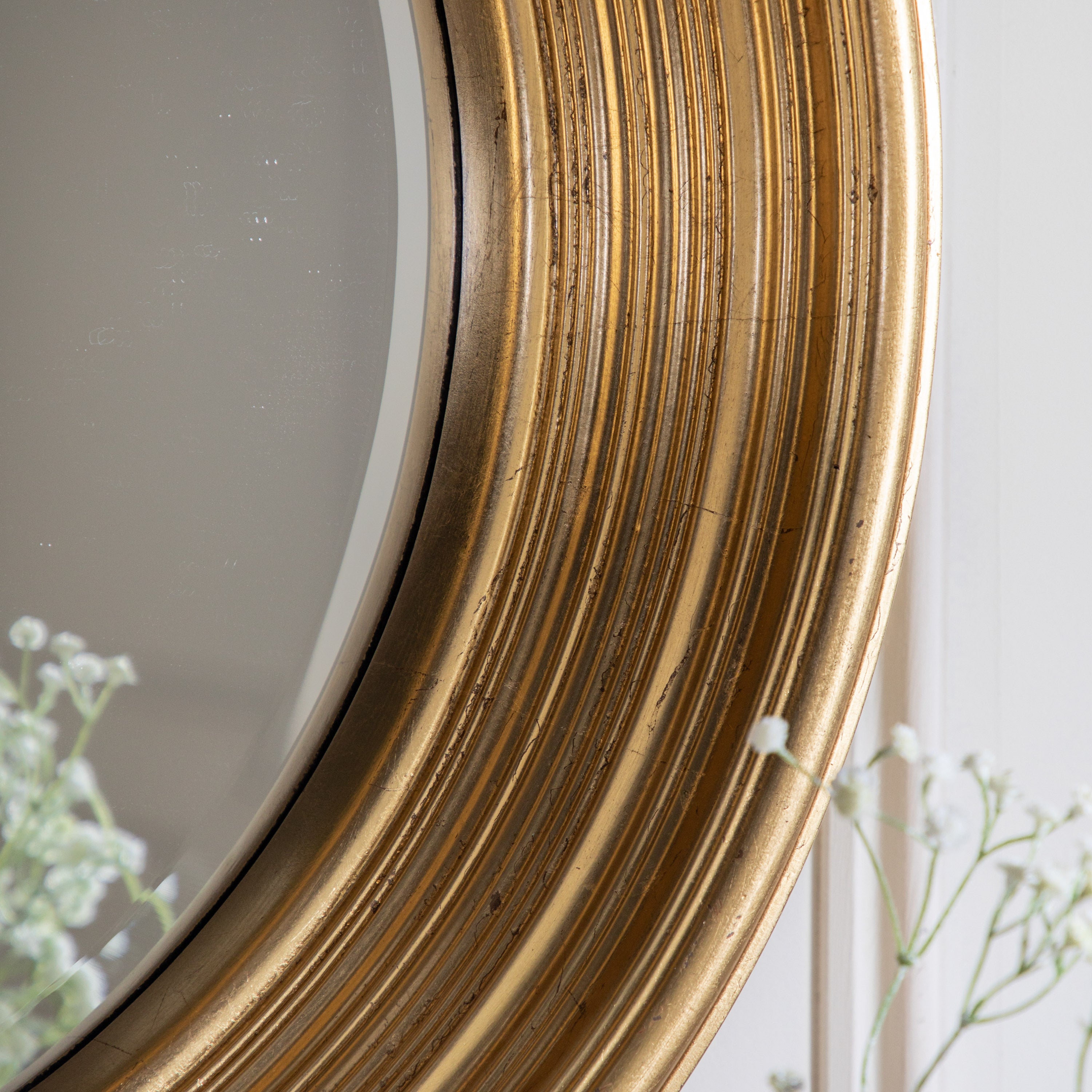 Bayliss Gold Round Wall Mirror